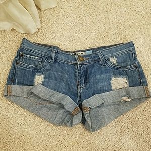 Hollister jean shorts